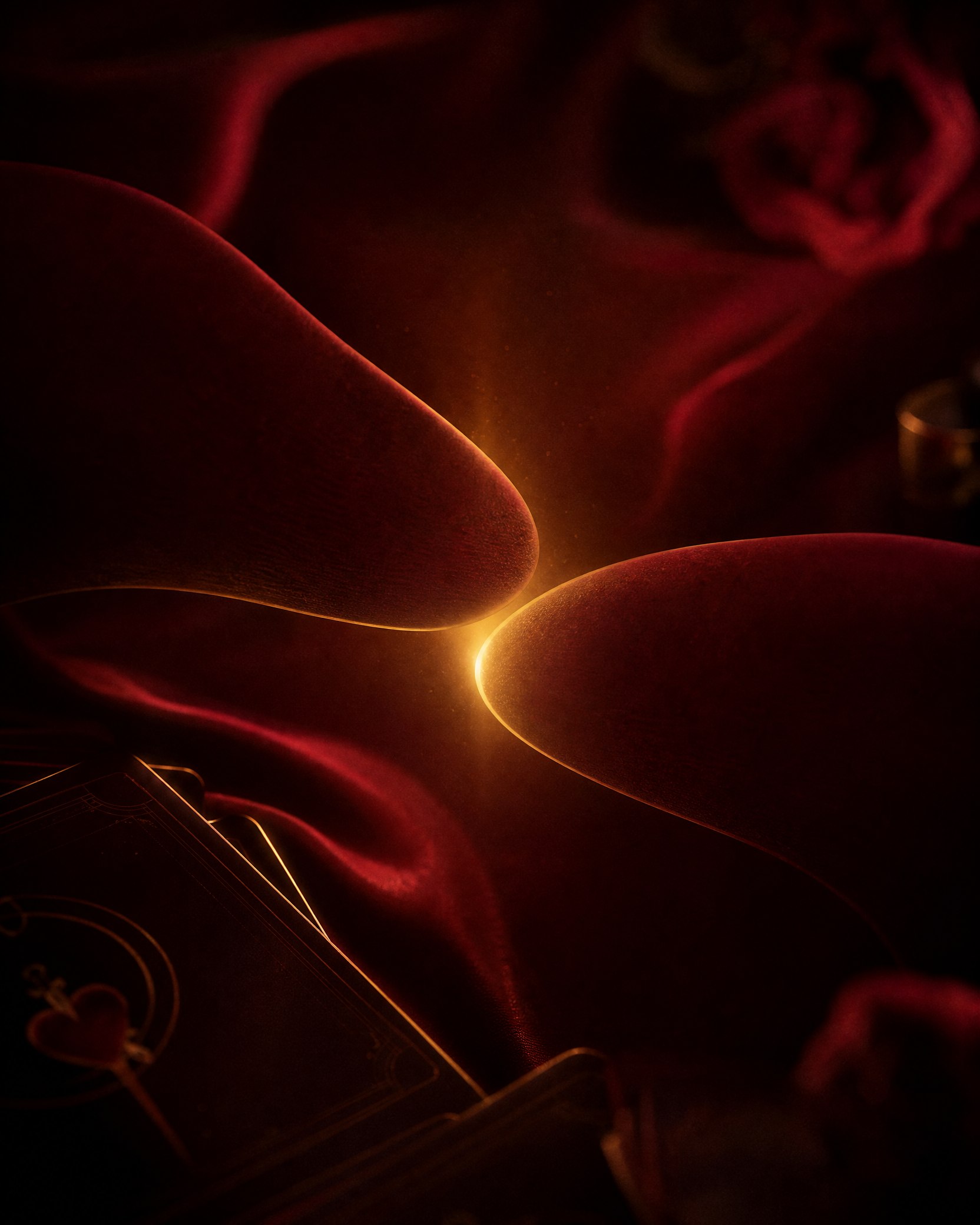 Corps et lumière dorée